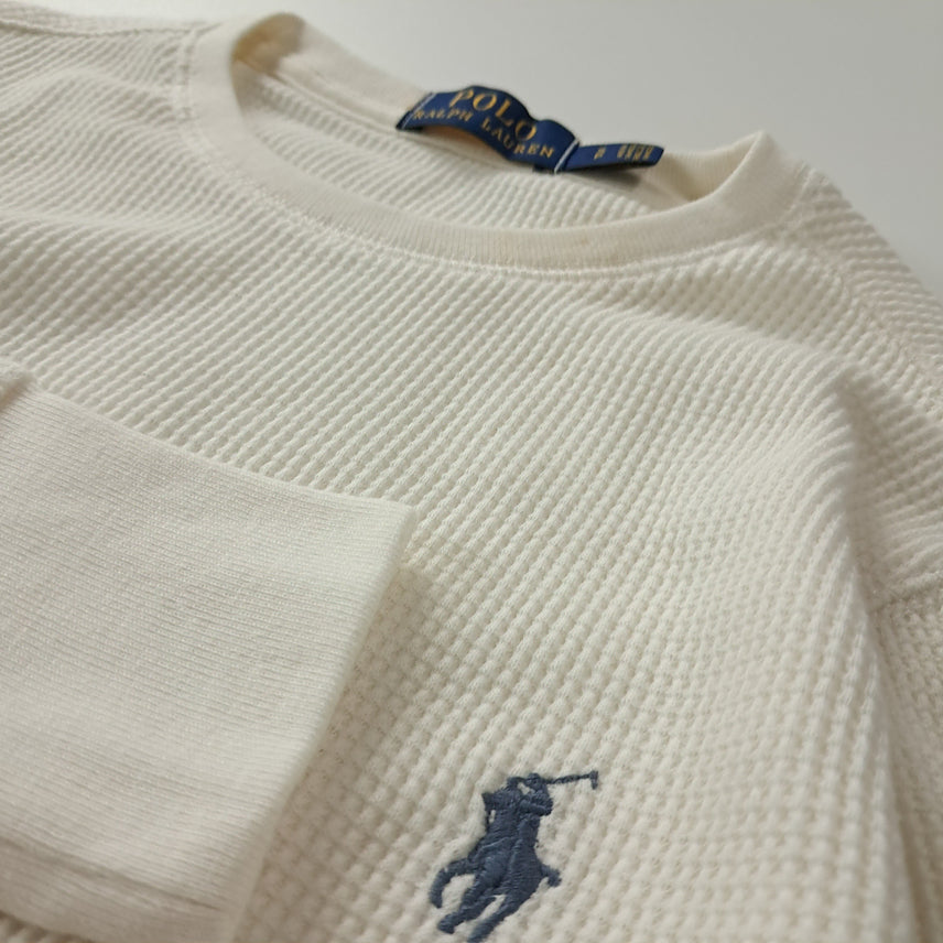 [SOLD OUT] CK244 S 폴로 와플 아이보리 티셔츠