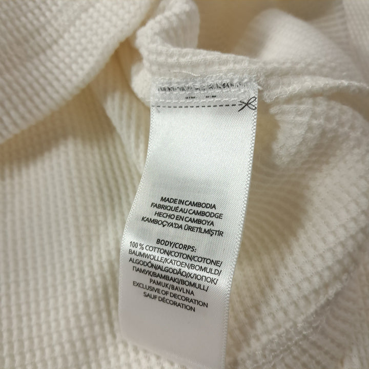 [SOLD OUT] CK244 S 폴로 와플 아이보리 티셔츠