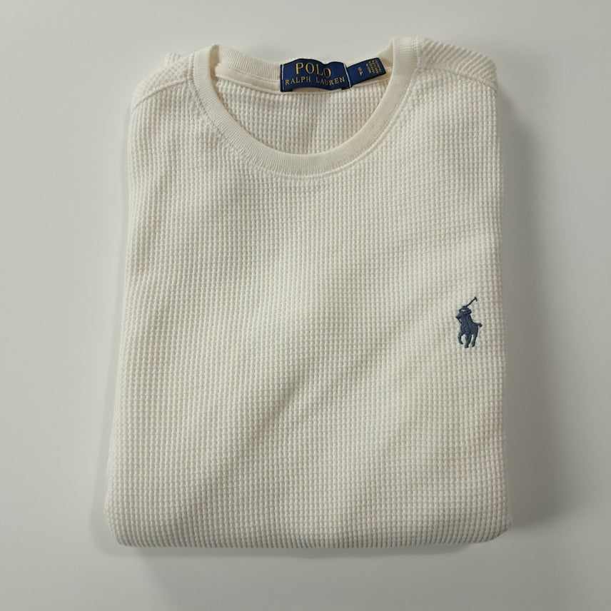 [SOLD OUT] CK244 S 폴로 와플 아이보리 티셔츠