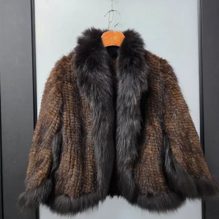 [BUNJANG] Fox Trimmed Mink Jacket / 폭스카라 밍크자켓