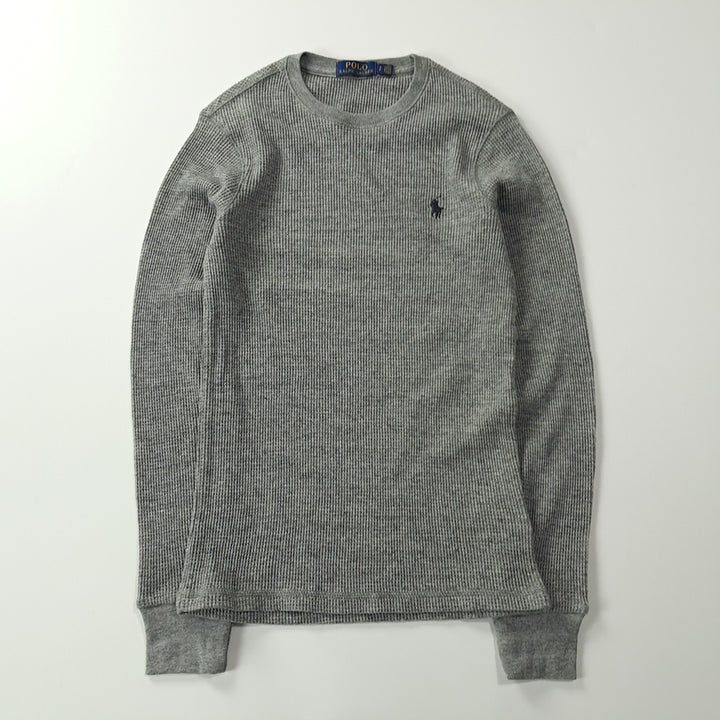 [BUNJANG] Polo Ralph Lauren Waffle T-Shirt / CK245 S 폴로 와플 그레이 티셔츠