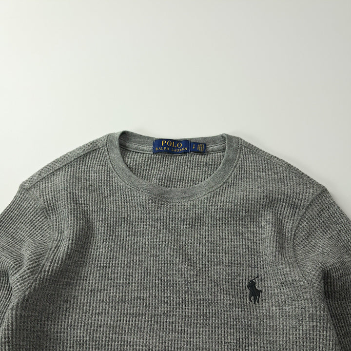 [BUNJANG] Polo Ralph Lauren Waffle T-Shirt / CK245 S 폴로 와플 그레이 티셔츠