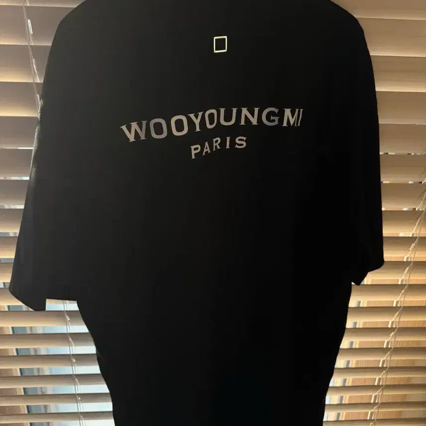 [BUNJANG] Wooyoungmi Cotton Back Logo T-shirt Black / 우영미 코튼 백로고 티셔츠 블랙 - 23FW