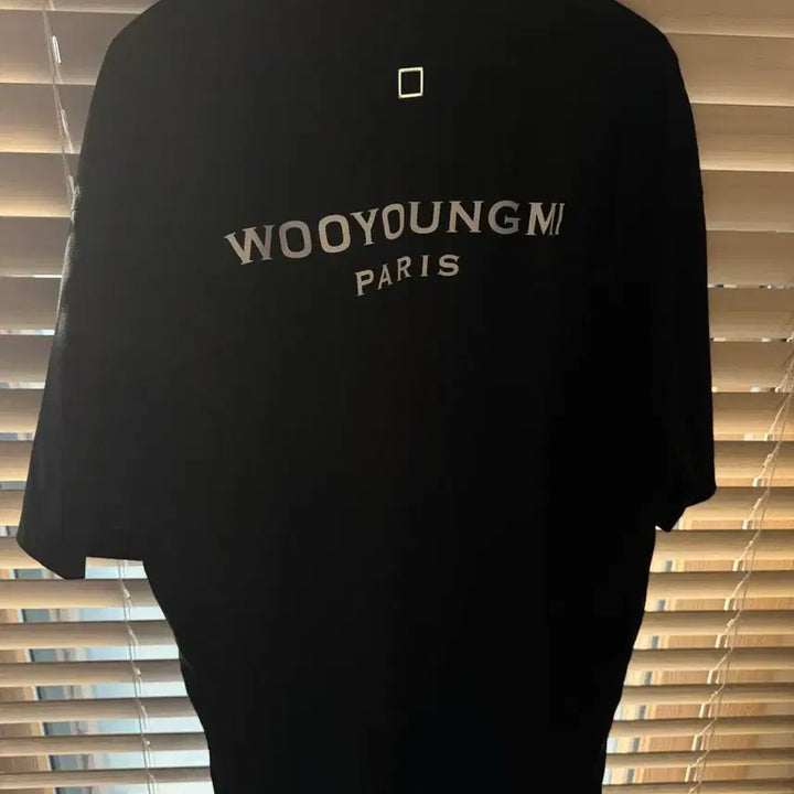 [BUNJANG] Wooyoungmi Cotton Back Logo T-shirt Black / 우영미 코튼 백로고 티셔츠 블랙 - 23FW