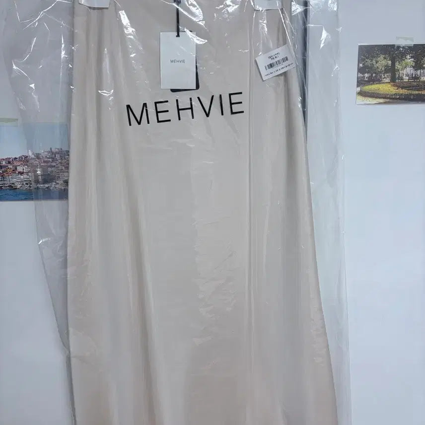 [BUNJANG] Mevei Color Skirt Cream Long Skirt / 메비 메르시비앙 칼라스커트 크림 롱3