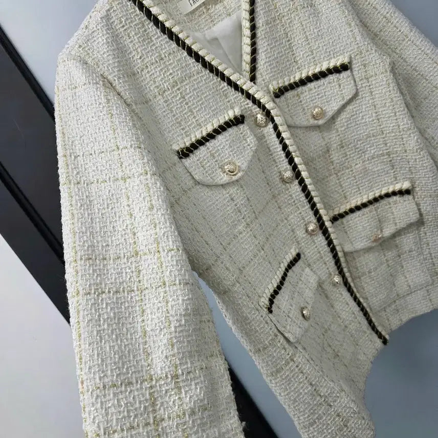 [BUNJANG] Tweed Jacket with Pearl Buttons / 진주버튼 트위드자켓