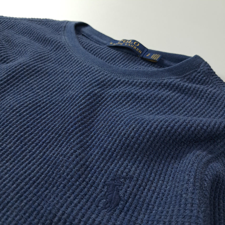 [SOLD OUT] CK246 S 폴로 와플 아쿠아블루 티셔츠