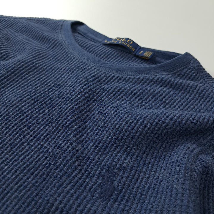 [SOLD OUT] CK246 S 폴로 와플 아쿠아블루 티셔츠