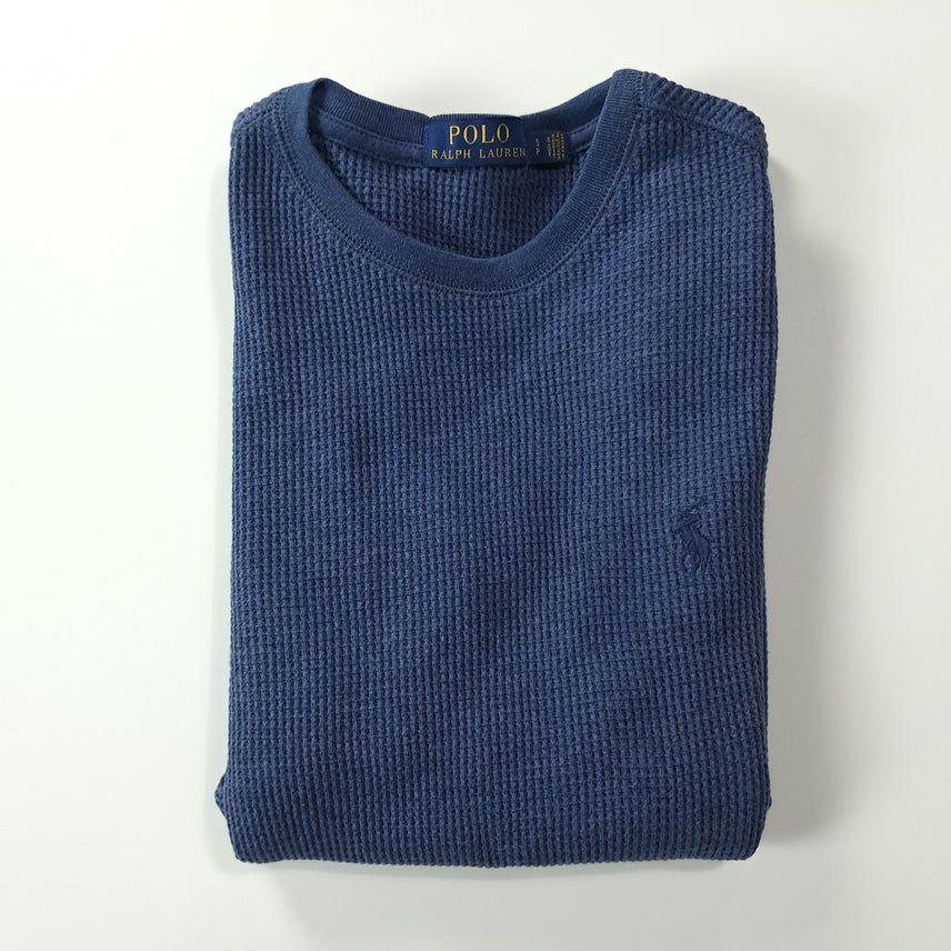[SOLD OUT] CK246 S 폴로 와플 아쿠아블루 티셔츠