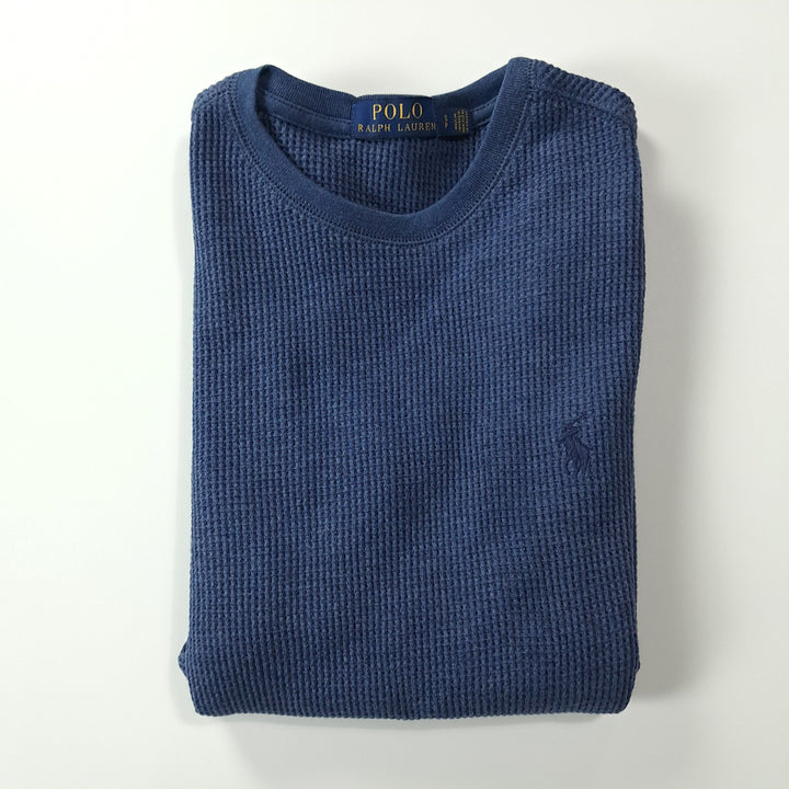 [SOLD OUT] CK246 S 폴로 와플 아쿠아블루 티셔츠