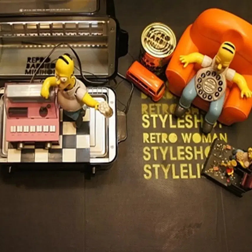 [BUNJANG] Simpsons Homer Simpson Jukebox Radio Toy Figure / 호머심슨라디오 쥬크박스 심슨소품토이빈티지호머심슨피규어 토이인형고전완구UU