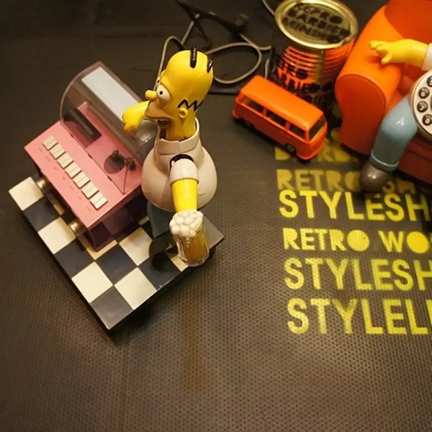 [BUNJANG] Simpsons Homer Simpson Jukebox Radio Toy Figure / 호머심슨라디오 쥬크박스 심슨소품토이빈티지호머심슨피규어 토이인형고전완구UU