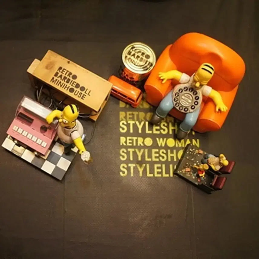 [BUNJANG] Simpsons Homer Simpson Jukebox Radio Toy Figure / 호머심슨라디오 쥬크박스 심슨소품토이빈티지호머심슨피규어 토이인형고전완구UU