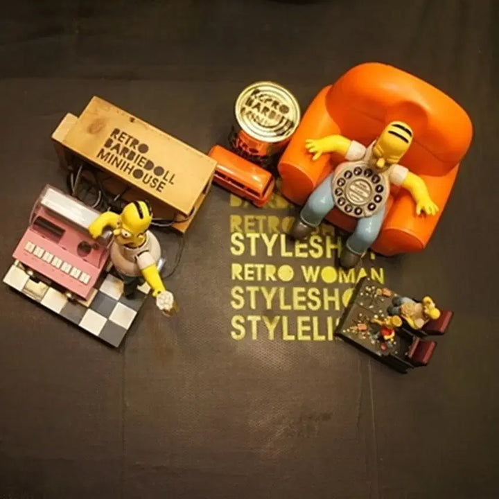 [BUNJANG] Simpsons Homer Simpson Jukebox Radio Toy Figure / 호머심슨라디오 쥬크박스 심슨소품토이빈티지호머심슨피규어 토이인형고전완구UU