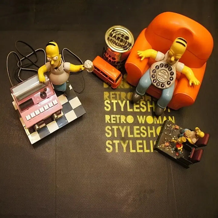 [BUNJANG] Simpsons Homer Simpson Jukebox Radio Toy Figure / 호머심슨라디오 쥬크박스 심슨소품토이빈티지호머심슨피규어 토이인형고전완구UU