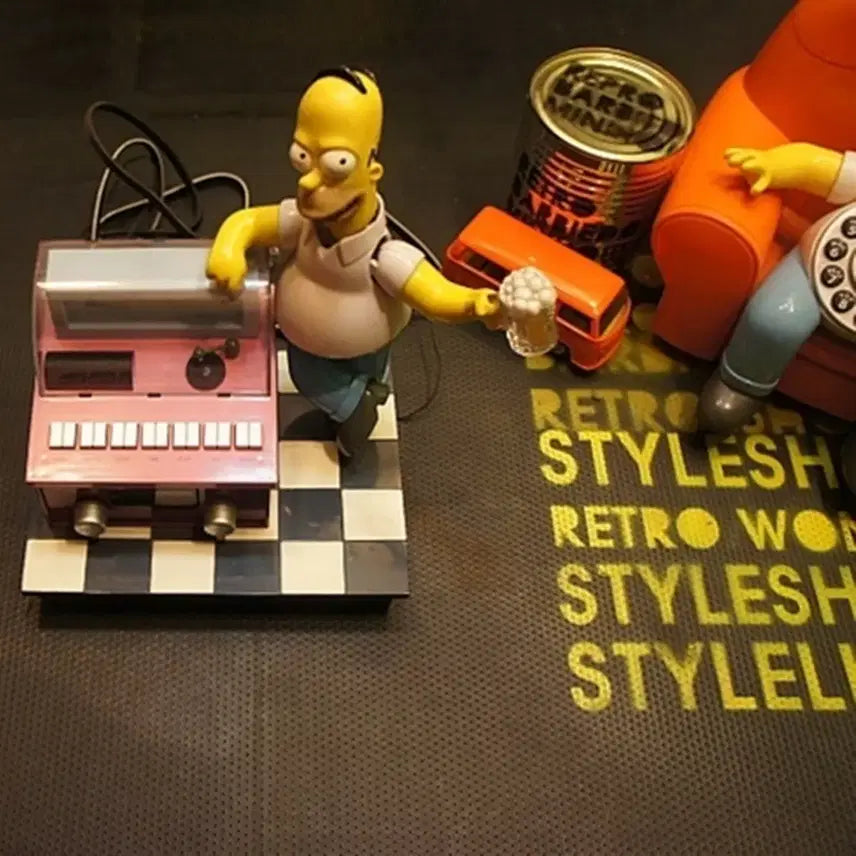 [BUNJANG] Simpsons Homer Simpson Jukebox Radio Toy Figure / 호머심슨라디오 쥬크박스 심슨소품토이빈티지호머심슨피규어 토이인형고전완구UU