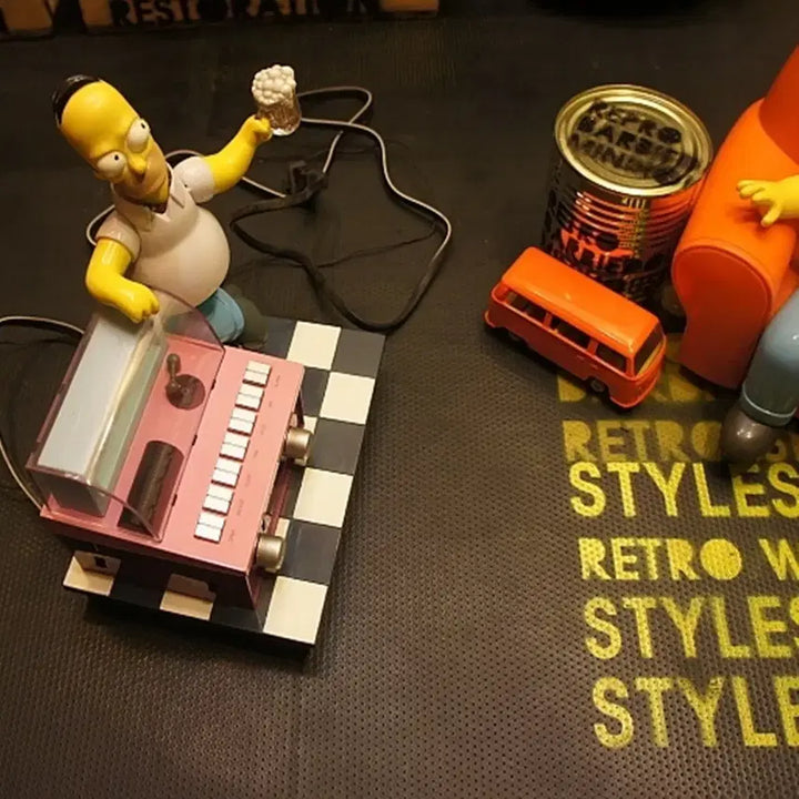[BUNJANG] Simpsons Homer Simpson Jukebox Radio Toy Figure / 호머심슨라디오 쥬크박스 심슨소품토이빈티지호머심슨피규어 토이인형고전완구UU