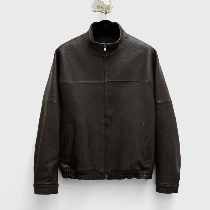 [BUNJANG] L High Neck Leather Blouson Jacket / [L]유스 하이넥 레더 블루종