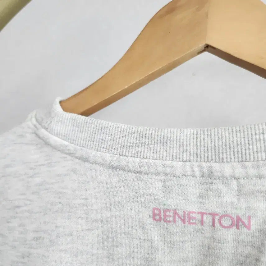 [BUNJANG] Benetton Gray Sweatshirt / 베네통 맨투맨 티셔츠 회색