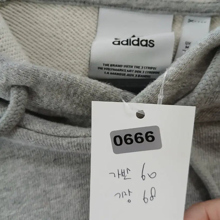 [BUNJANG] Adidas Tricolor Hoodie Grey / 아디다스 트라이컬러 후드티 회색