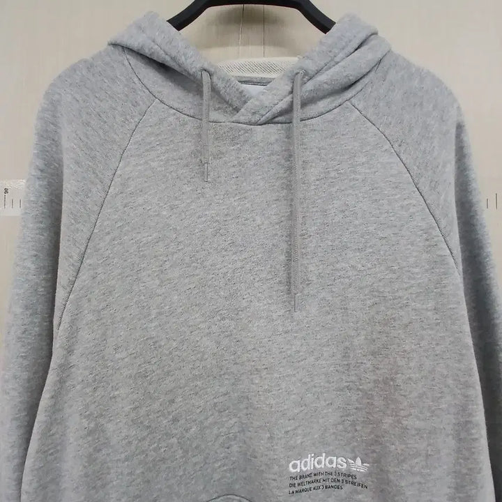 [BUNJANG] Adidas Tricolor Hoodie Grey / 아디다스 트라이컬러 후드티 회색