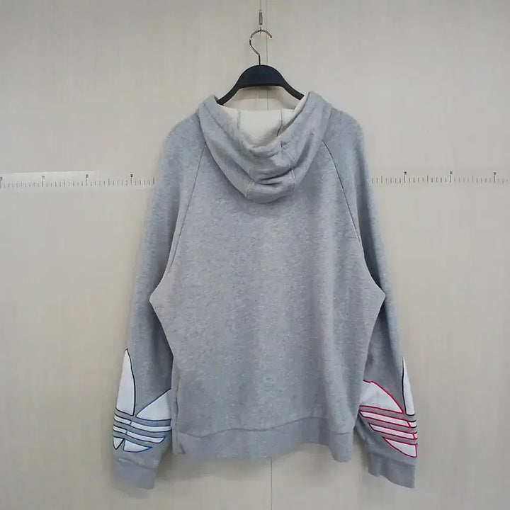 [BUNJANG] Adidas Tricolor Hoodie Grey / 아디다스 트라이컬러 후드티 회색