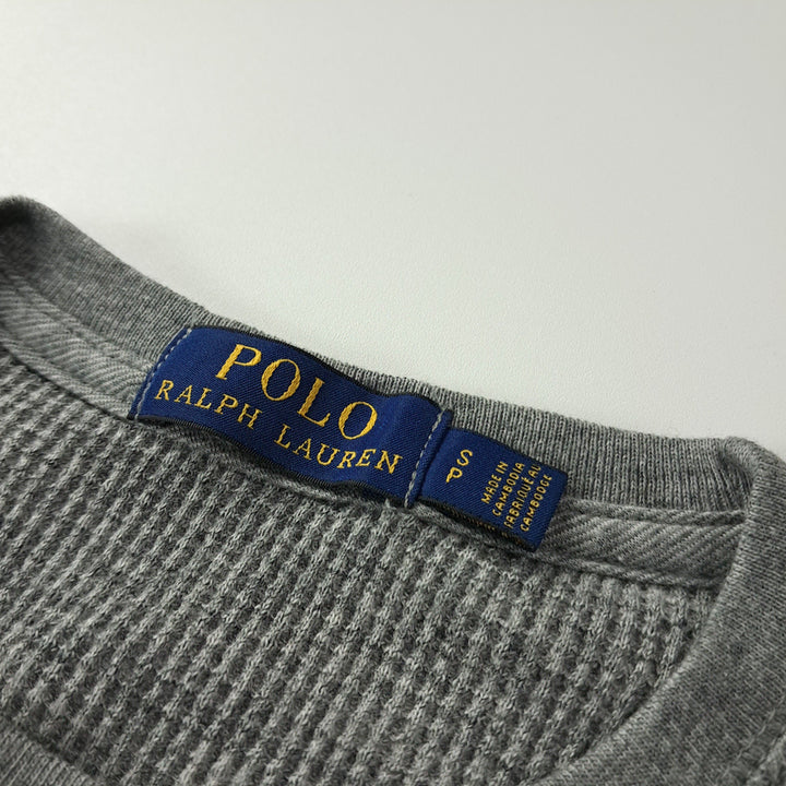 [BUNJANG] Polo Ralph Lauren Gray Thermal Waffle T-Shirt / CK247 S 폴로 와플 그레이 티셔츠