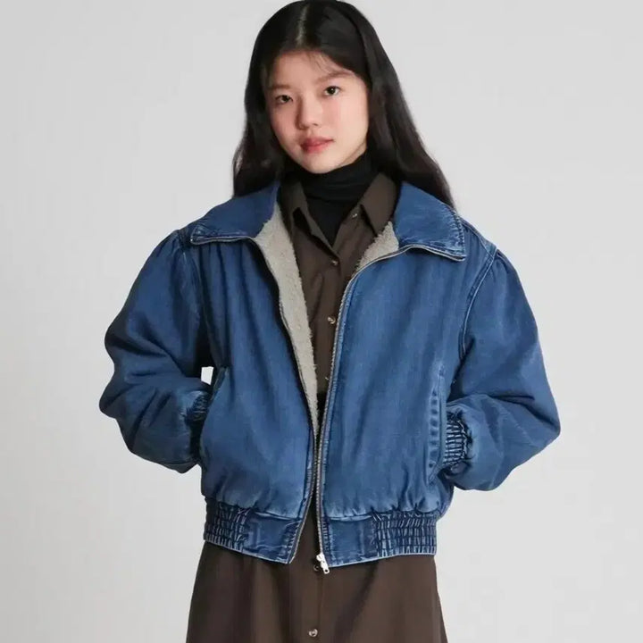 [SOLD OUT] 랩 LAP 뽀글이안감 데님 블루종
