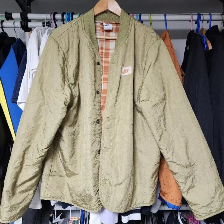 [BUNJANG] Nike Quilted Bomber Jacket - XL / 나이키 퀼팅 봄버 자켓 XL