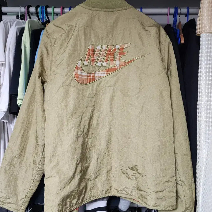 [BUNJANG] Nike Quilted Bomber Jacket - XL / 나이키 퀼팅 봄버 자켓 XL