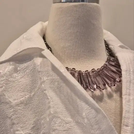 [BUNJANG] IRO Jacquard White Wrap Jacket / 이로  36  쟈가드  화이트 랩자켓  새상품
