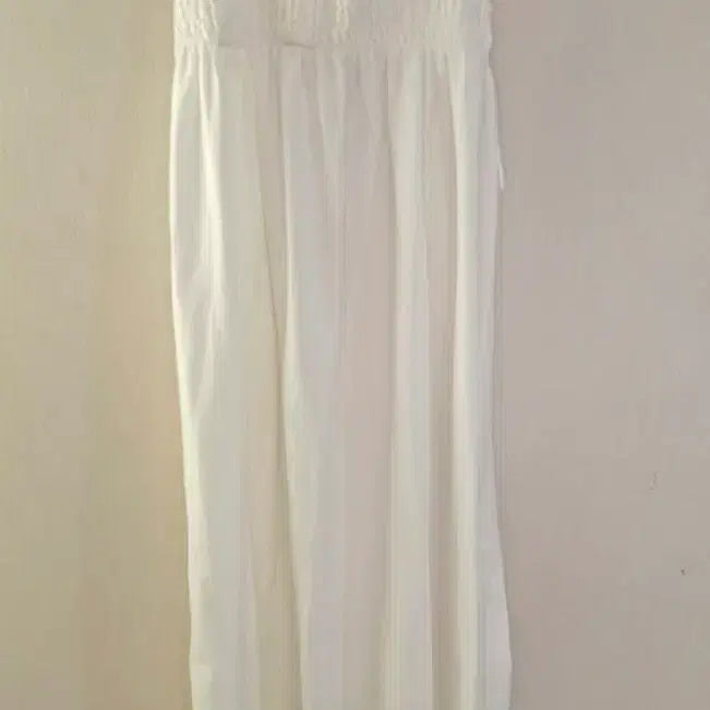[SOLD OUT] ZARA 화이트 셔링 스퀘어넥 롱 원피스 S(미착용)