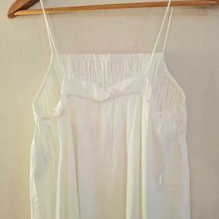 [SOLD OUT] ZARA 화이트 셔링 스퀘어넥 롱 원피스 S(미착용)
