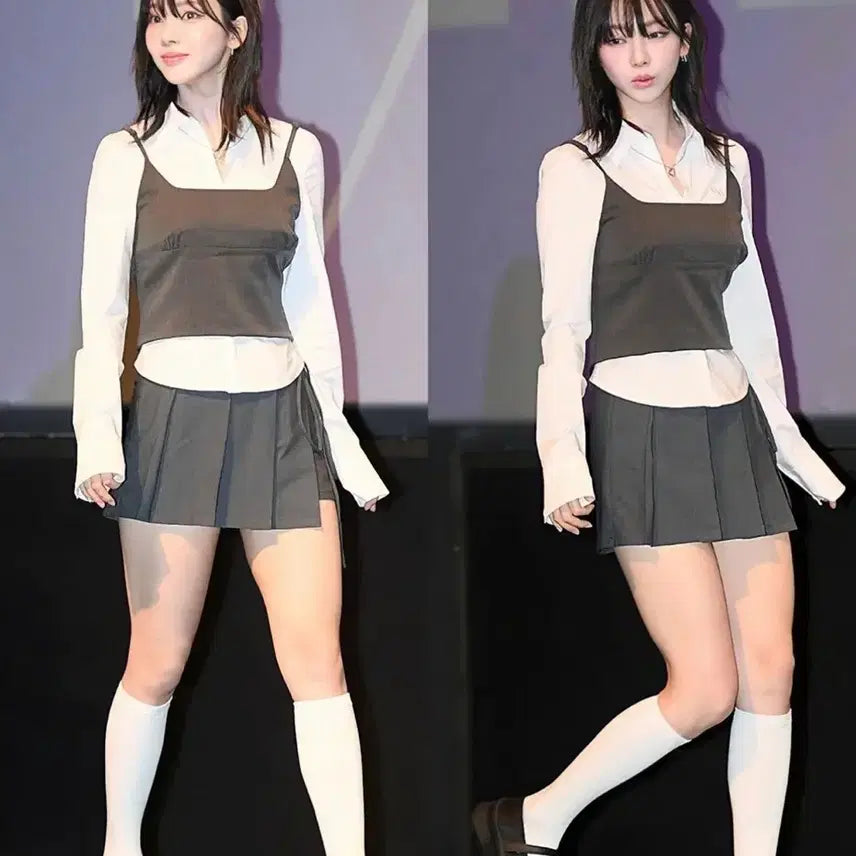 [BUNJANG] FLCT Karina Mary Jane Platform Shoes / flct 블랙 메리제인 통굽 슈즈 36사이즈 카리나착용