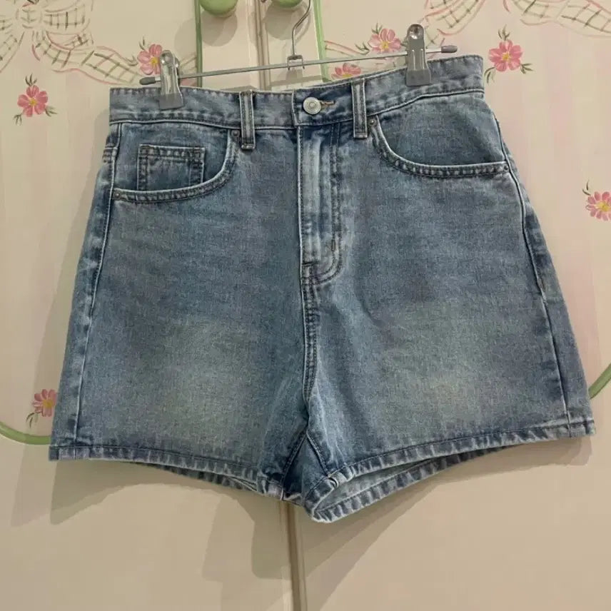 [SOLD OUT] (새상품)무신사 스탠다드 데님 반바지 쇼츠 27 라이트 인디고