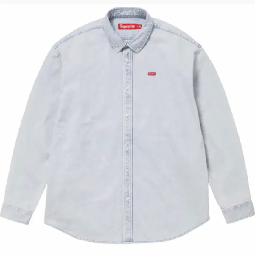 [BUNJANG] Supreme Small Box Shirt Washed Denim - 24FW XL / 슈프림 스몰 박스 셔츠 워시드 데님 - 24FW XL 사이즈