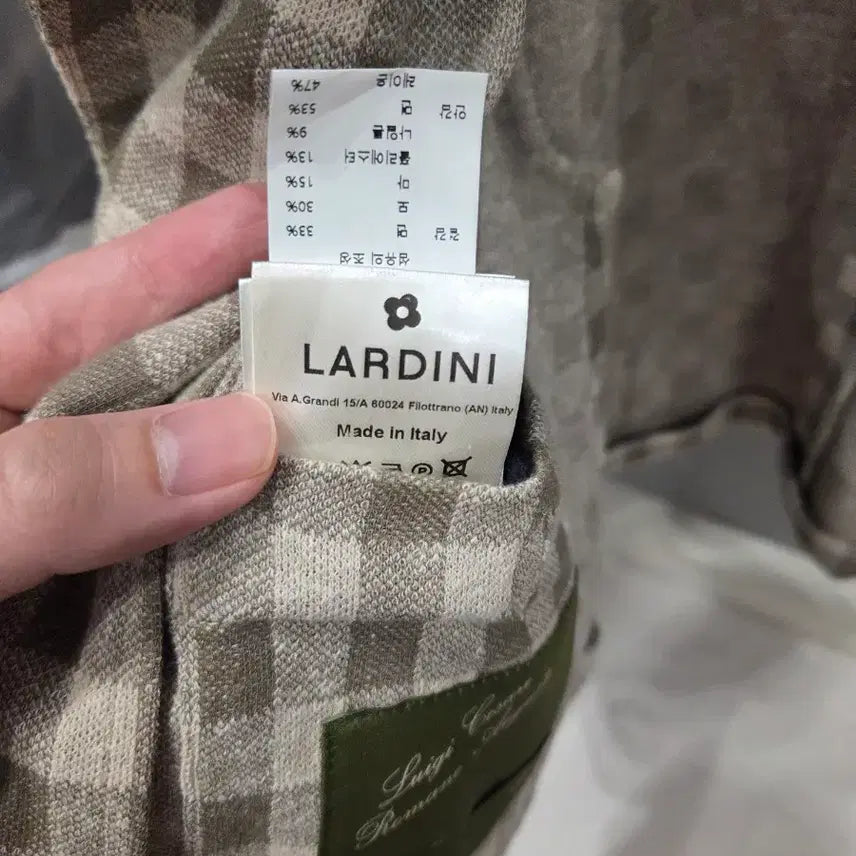 [BUNJANG] Lardini Gingham Check Blazer 46 / 라르디니 Lardini 깅엄체크 패턴 블레이저 46