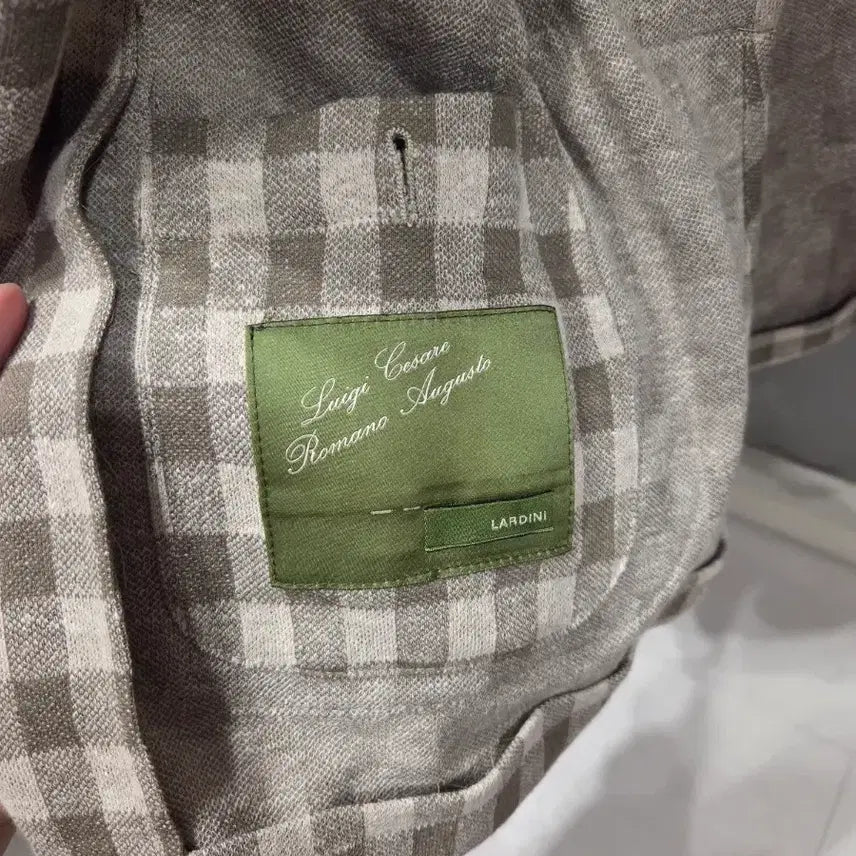 [BUNJANG] Lardini Gingham Check Blazer 46 / 라르디니 Lardini 깅엄체크 패턴 블레이저 46