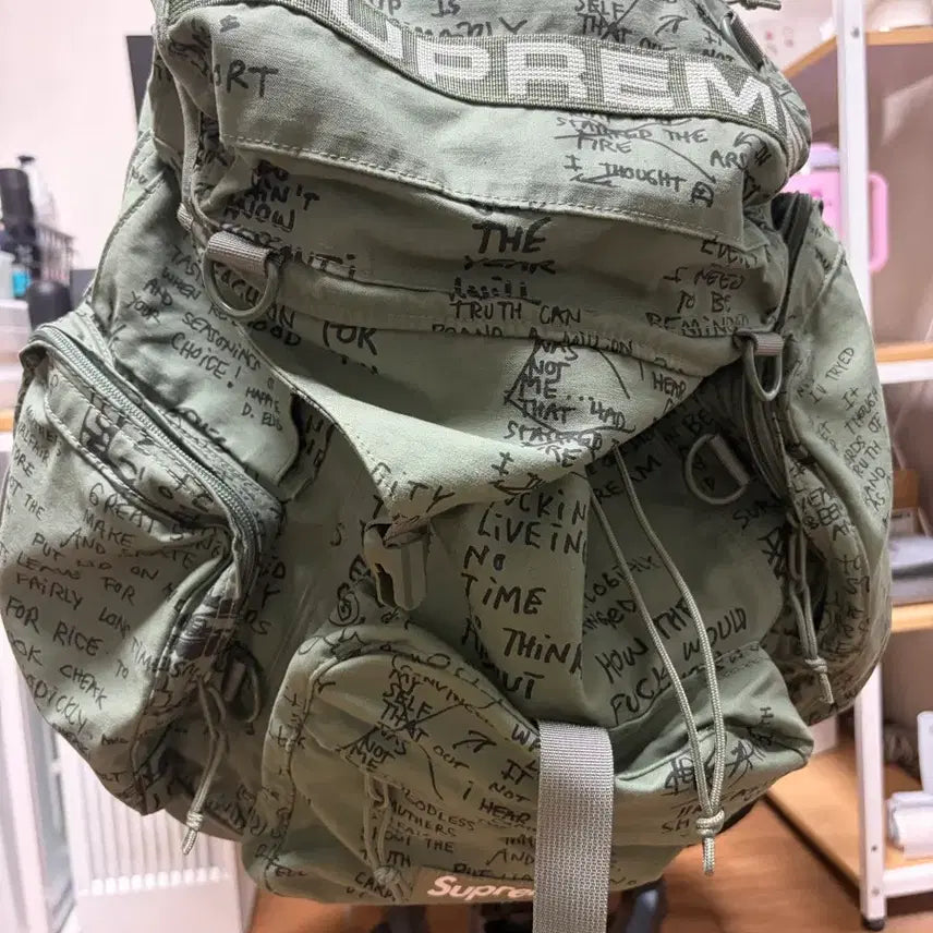[BUNJANG] Supreme Field Backpack Olive Gonz / 슈프림 23ss 필드백팩 올리브곤즈
