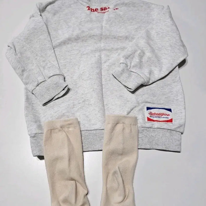 [SOLD OUT] 베베드피노 맨투맨 티셔츠 + 양말 세트 베이비100