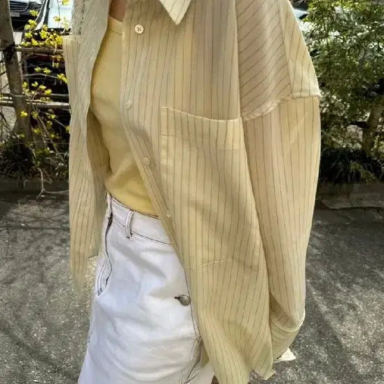 [SOLD OUT] 리본빛 ribribbonbit Marzi Wool Shirt - Lemo