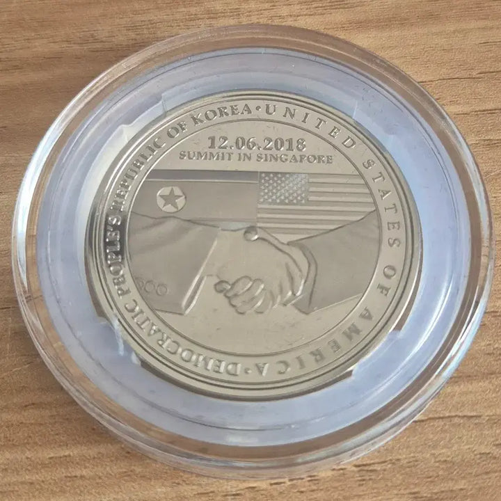 [BUNJANG] 2018 North Korea-US Summit Commemorative Medal - Singapore Mint / 2018년 북미 정상회담 프루프 메달 ...싱가포르