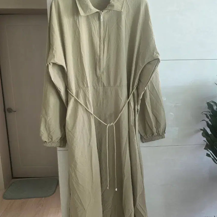 [BUNJANG] Beige Span Long Dress / (새옷)베이지색 스판바스락 롱 원피스 55~77사이즈