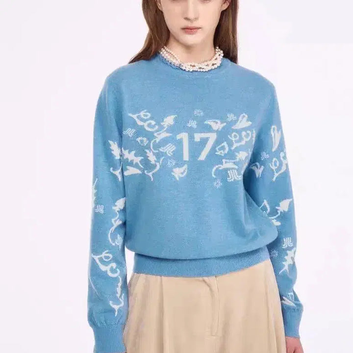 [SOLD OUT] (@땡처리)랑방 스웨터 블루색 F(~100)