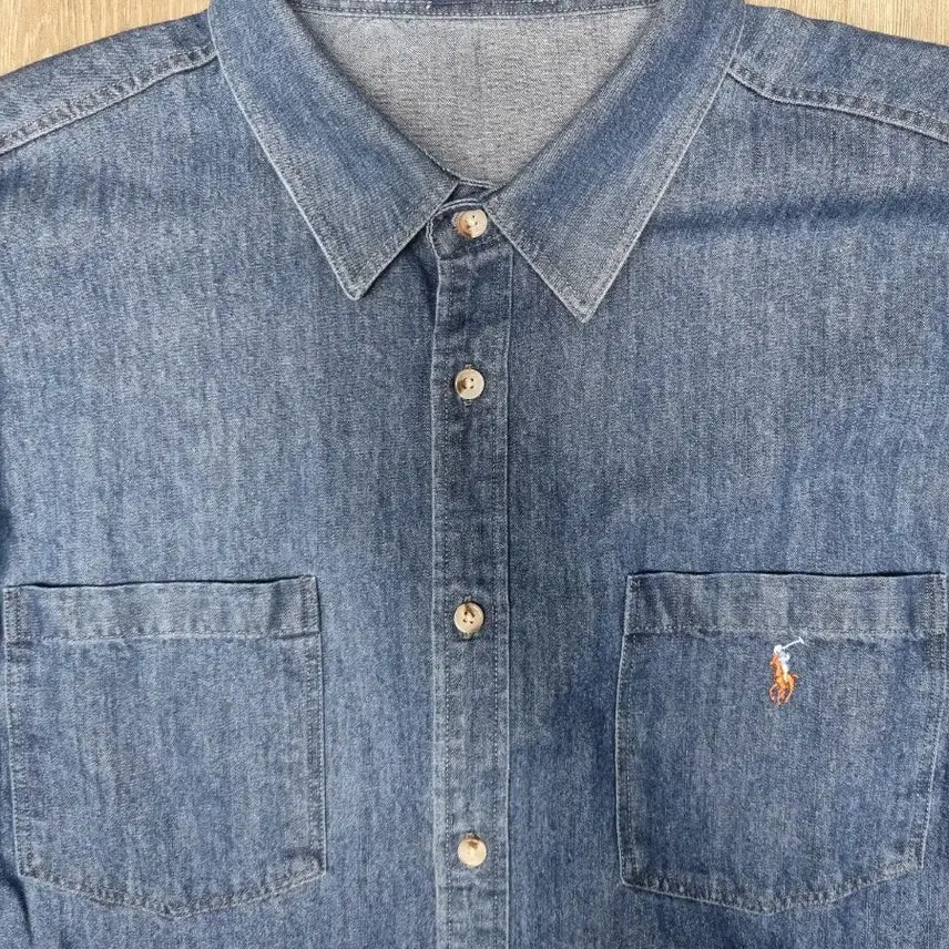 [SOLD OUT] 폴로 랄프로렌 데님 셔츠 청 남방 L 진청 중청