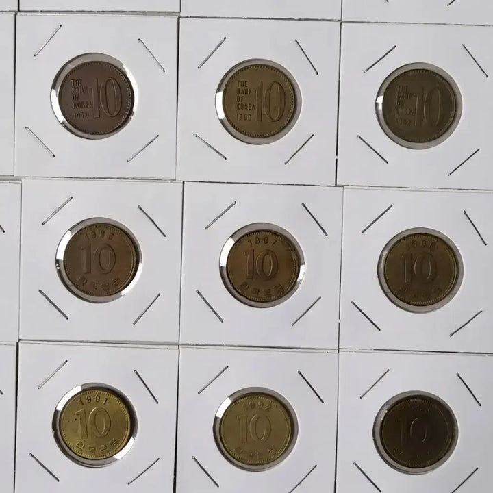 [BUNJANG] Korean 10 Won Coin Collection (1966-2021) / 10원동전 66년부터 2021년까지