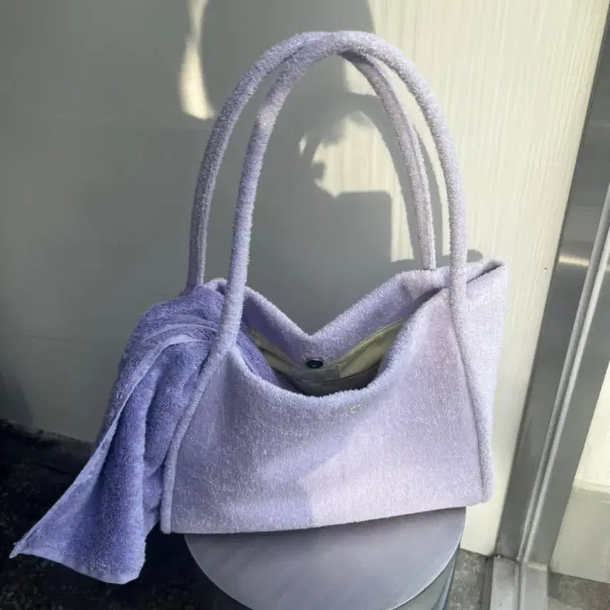 [SOLD OUT] 여밈 대퍼 테리백 바이올렛