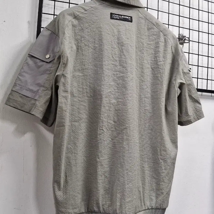 [BUNJANG] 100L Challenger Air Cool Short Sleeve Woven Top / 100L 챌린저 에어쿨 냉감 반팔 카라 우븐탑.