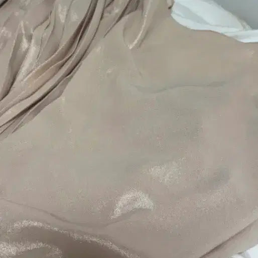 [BUNJANG] Linen Beige Pleated Long Dress / 린 베이지색 플리츠 롱 원피스