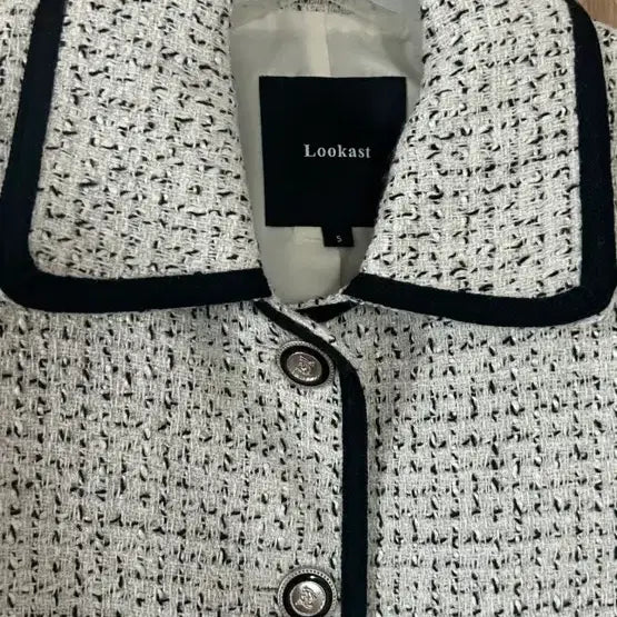 [BUNJANG] Lookast Tweed Jacket / Lookast 룩캐스트 카라 트위드자켓 s 새제품급 가디건드림